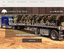 Tablet Screenshot of lassitertreefarm.com